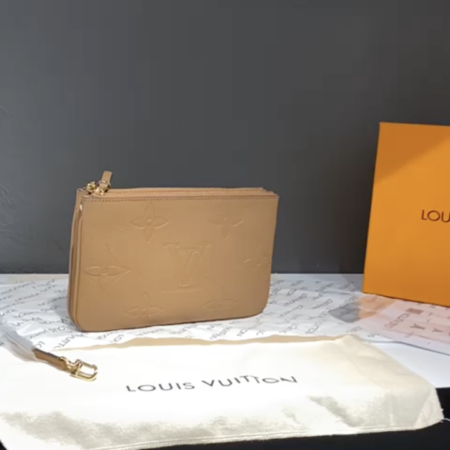 LV DOUBLE ZİP POCHETTE